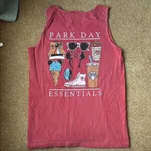 Comfort Colors Pink Tank Top Soft Cotton Crew Neck